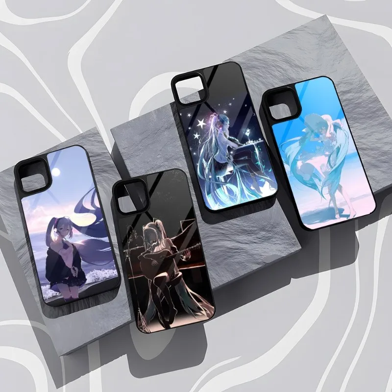 Чехол для телефона H-Hatsune Miku PC + ТПУ Funda Samsung Galaxy S10 S30 S22 S20 S21 Plus Ultra Note 10 Pro 20 чехол