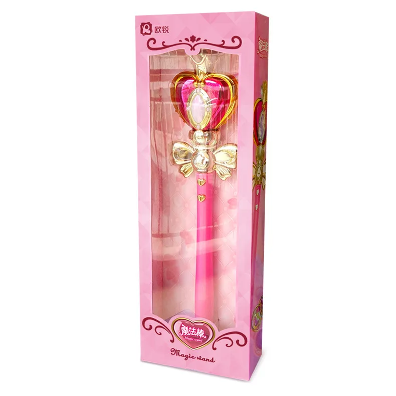 Аниме косплей Сейлор Мун Tsukino палочка Henshin стержень светящаяся спиральное сердце