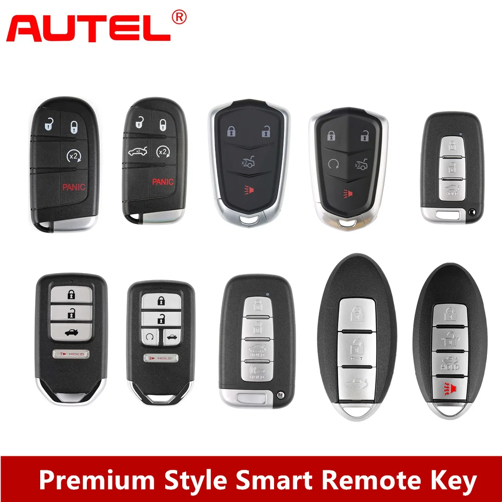 Умный пульт дистанционного управления AUTEL для Chrysler/Cadillac/Honda/Hyundai/Nissan, работа с MaxiIM KM100E IM508 IM608 PRO, 5 шт./партия