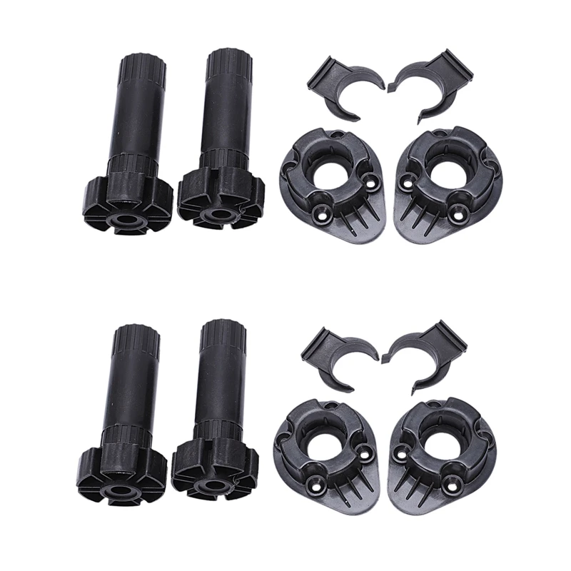 

4X Plastic Adjustable Height Kitchen Cupboard Plinth Foot Leg Black-FS-PHFU