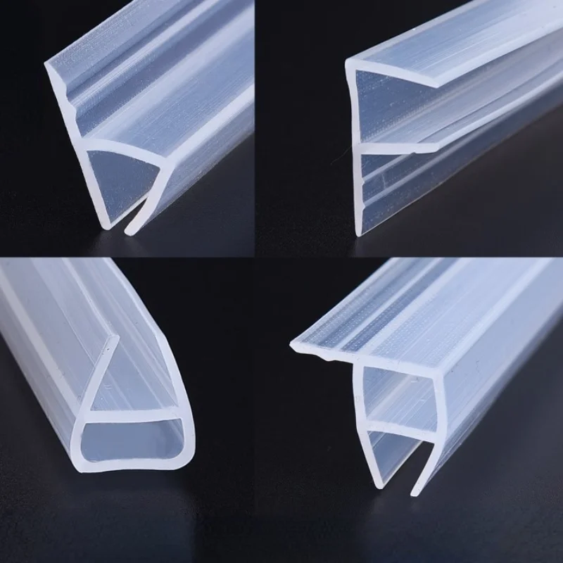 

2M Seals strip Sliding Door Screen Shower Window Barn Bathroom SoundProof Sealing 6 8 10 12mm Glass Fixture Accessories Custom