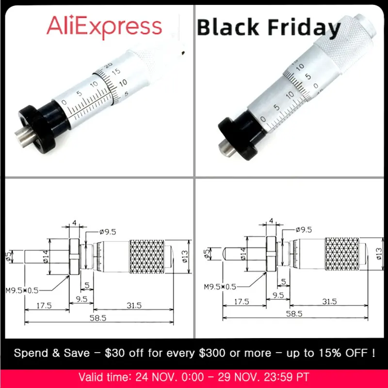 

0-13 мм Серебристый диапазон, круглая игла, измерительные инструменты, рифленая регулировочная ручка, микрометр, головка, детали для измерени...