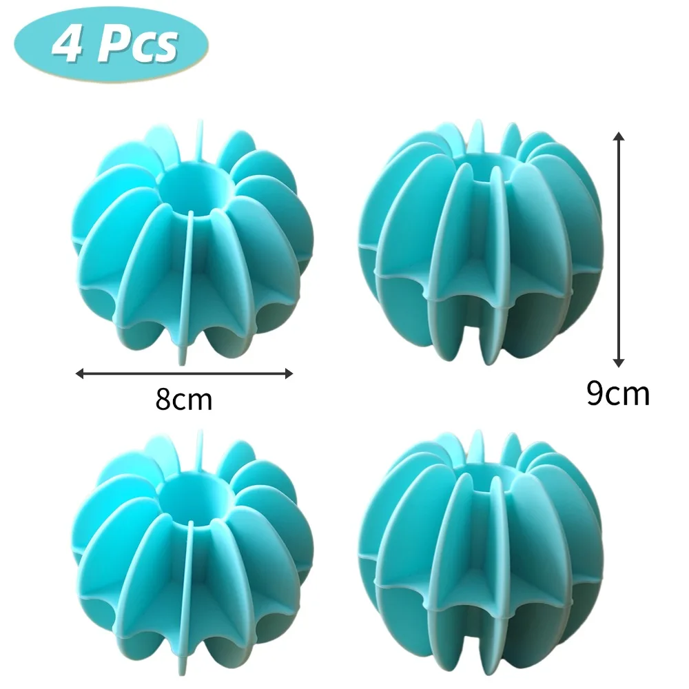 Шарики для стирки из силикона, набор из 4 штук