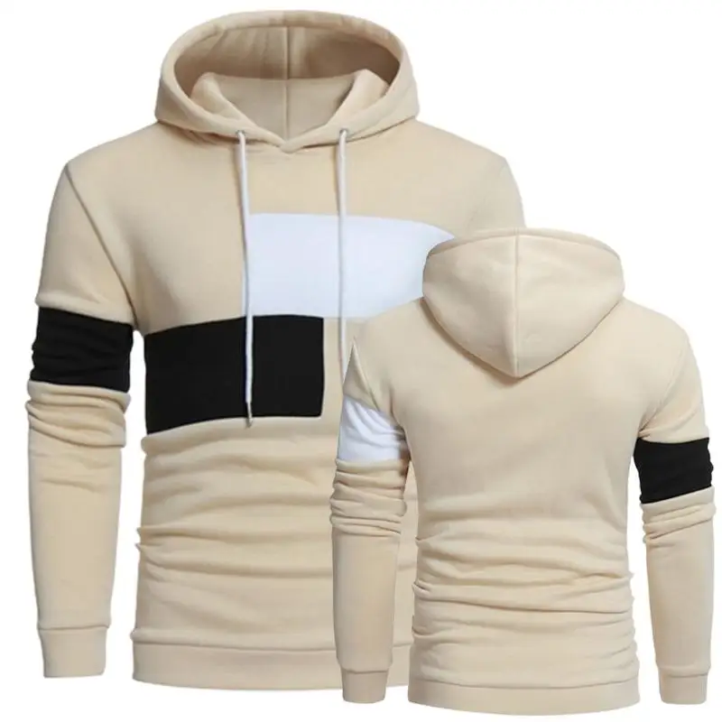 

2022 New Men's Patchwork Hoodies Sports Casual Fashion Hip Hop Sweatshirt Trousers Oversize Autumn Winter Male Tracksuit Tops