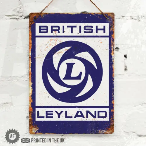 Британская металлическая настенная вывеска Leyland паб бар дома манбера ретро