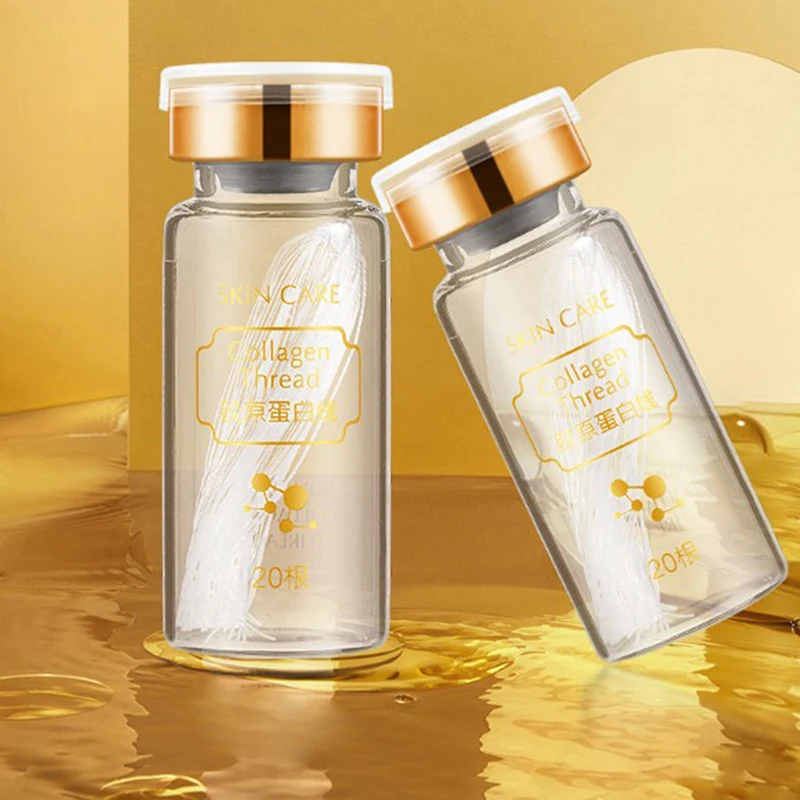 

Face Lift Plump Silk Fibroin Line Absorbable Wrinkle Firm Golden Protein Thread