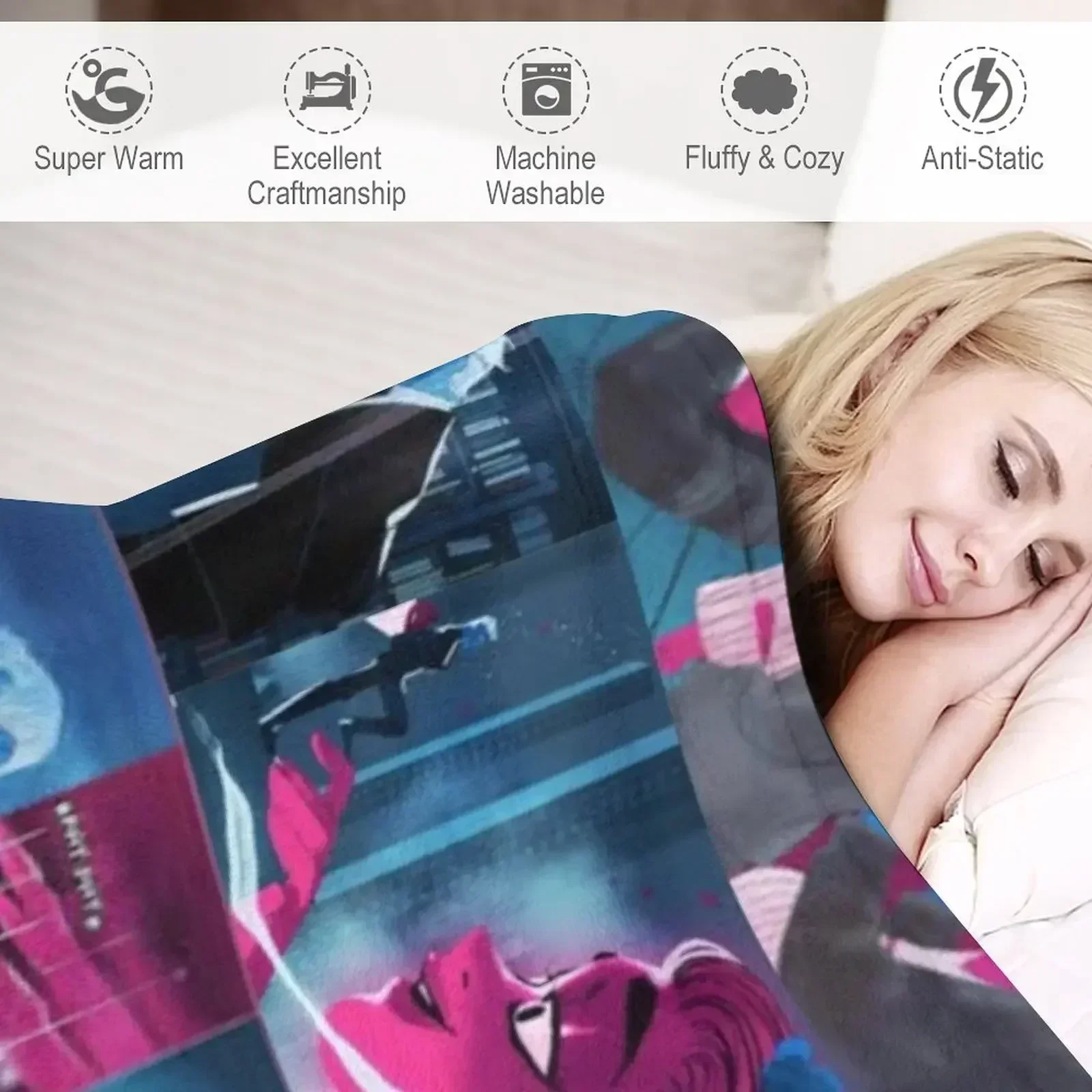 Что никто не заключил: Музыка или Мазри? Одеяло High Fidelity Quote мягкие клетчатые