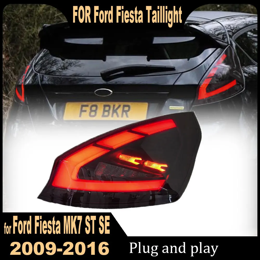 Фото 2 шт. задних фонарей для Ford Fiesta MK7 ST SE 2009-2015, модифицированные светодиодные задние фонари в сборе №2