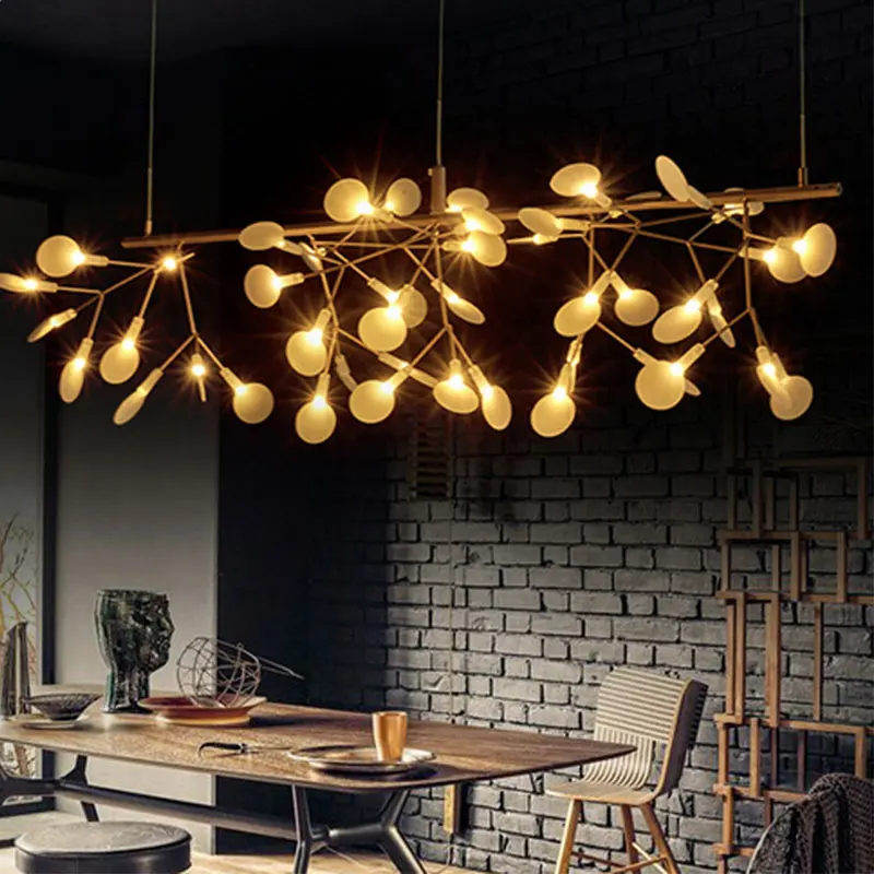 

Led Art Chandelier Children's Room Pendant Lamp Ceiling Light Decor New Firefly Table Branch Creative Modern Stage Decoration