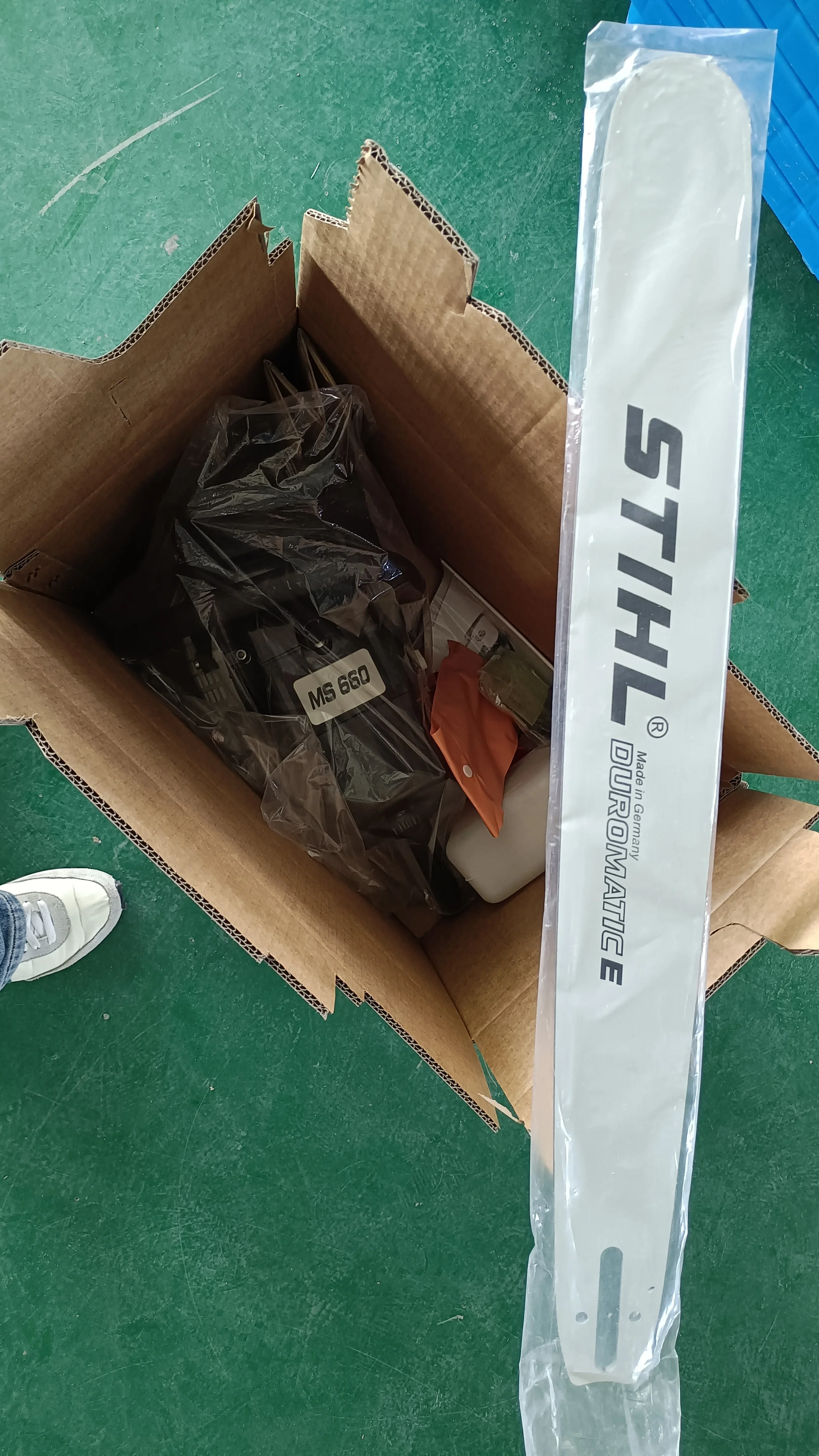 Новая бензопила 660 кВт 3/8 бензиновая пила Быстрорежущая с направляющей и цепью