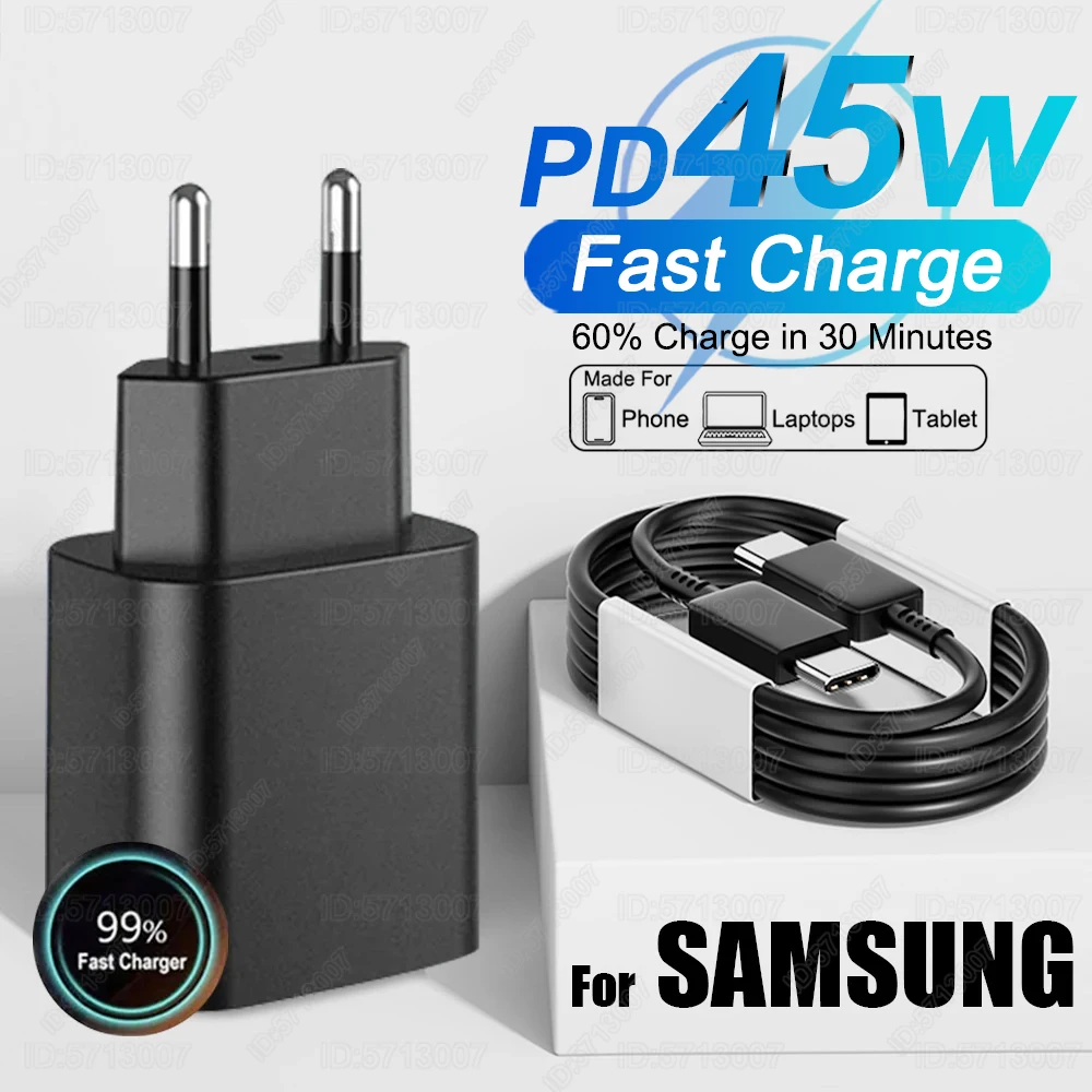 PD 45 Вт USB C зарядное устройство супер быстрая зарядка адаптер для ...