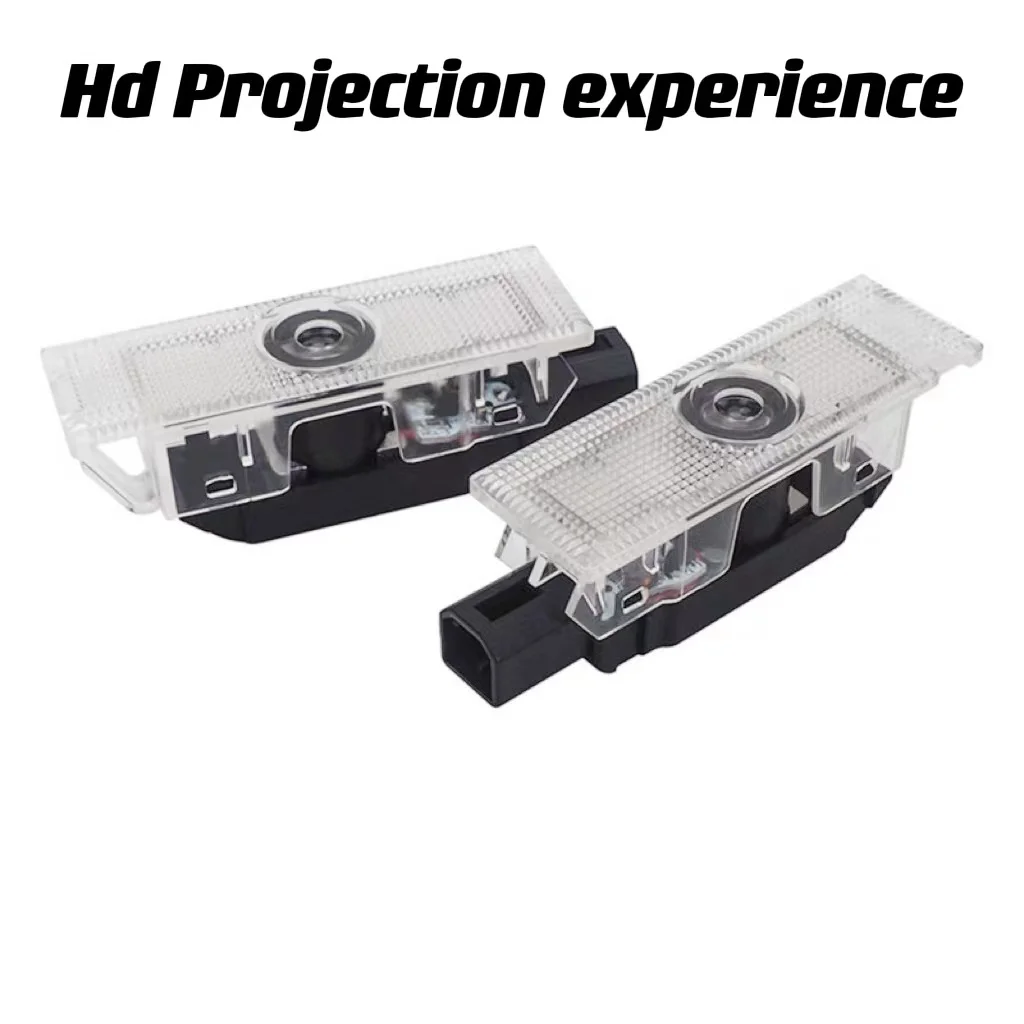 

2PCS For Dodge Challenger SRT Demon Scat Pack Charger HD LED Car Door Badge Light Projector Courtesy Logo Lamps Car Accessories