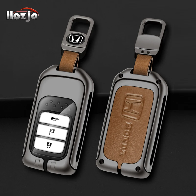 

Новинка, кожаный чехол для автомобильного ключа из сплава, оболочка для Honda CRV Pilot Accord Civic, подходит для телефона, городская Одиссея, модель 2022,...
