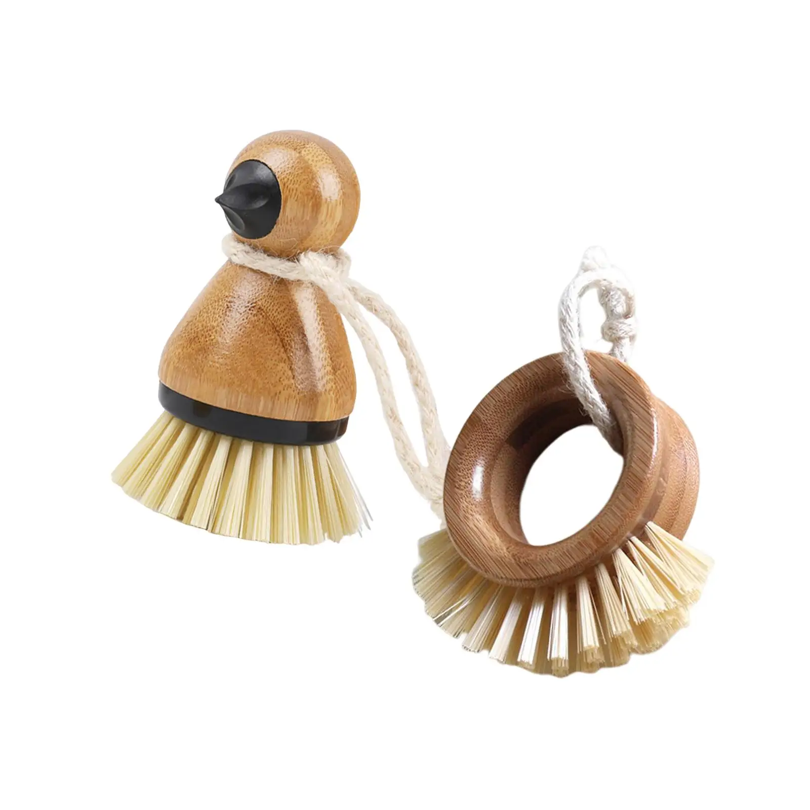 

Protable Coffee Tamper Cleaning Brush Wooden Handle Espresso Cleaner Barista Tools Coffee Cleaning