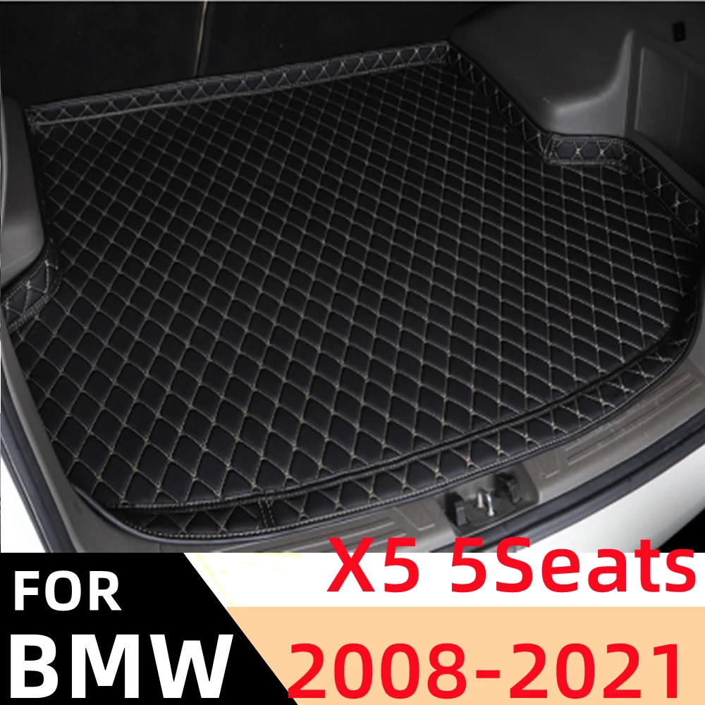 

Автомобильный коврик для багажника для BMW X5 5 мест 2008-21 Любая погода XPE Высокий Боковой задний грузовой коврик подкладка Автомобильный задни...
