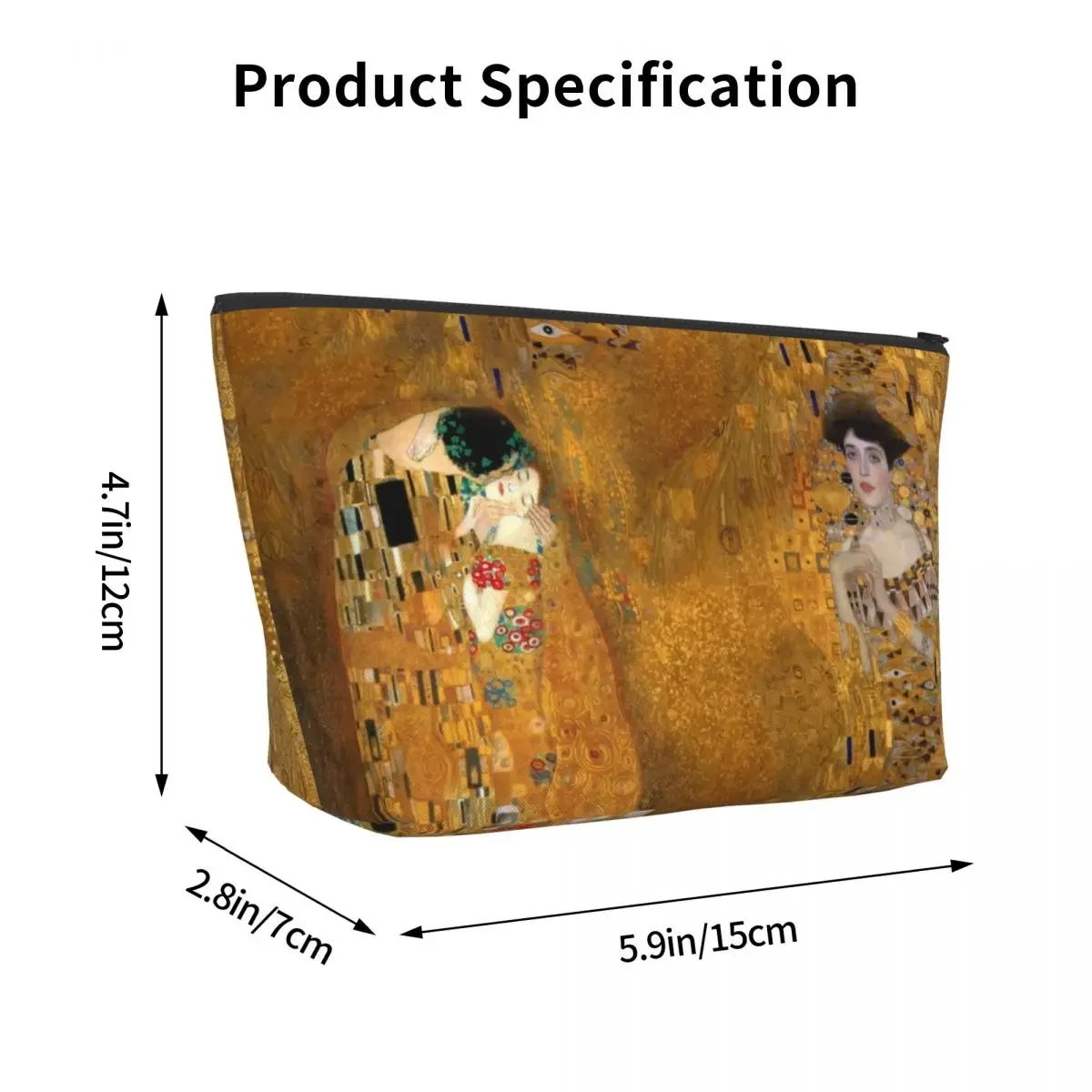 Дорожная Женская Золотая сумочка для туалетных принадлежностей модная