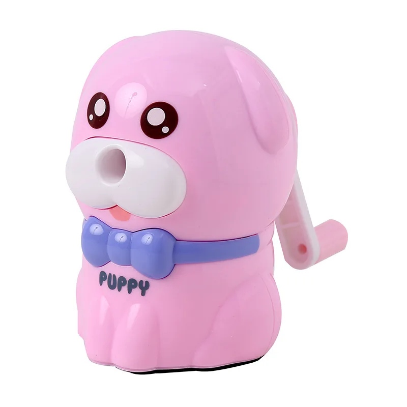 

Creative Cute Cartoon Puppy Pencil Sharpener Automatic Lead-in Hand-shaking Pencil Sharpener Kindergarten Children's Gift