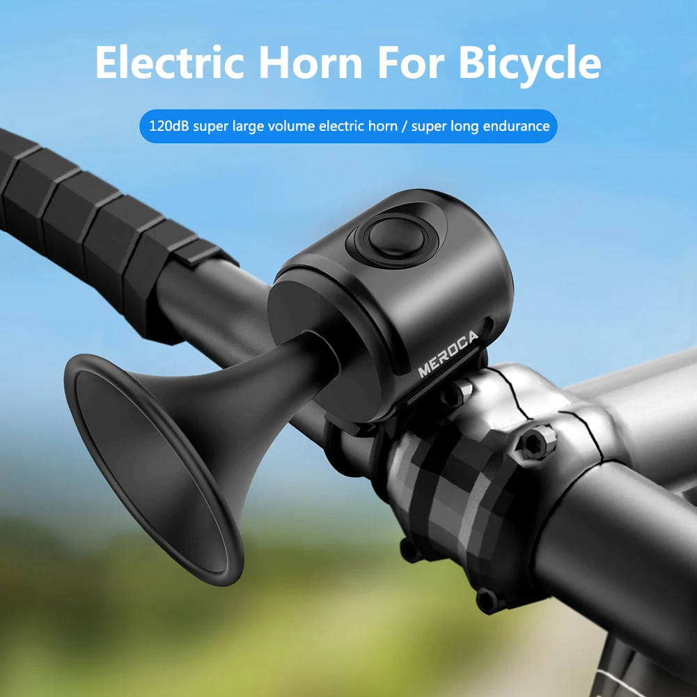 

Cycling Handlebar Bell 120dB Bicycle Electric Horn Warning Safety Electric Alarm Ring Bell Bicycle USB Charging Waterproof Bells