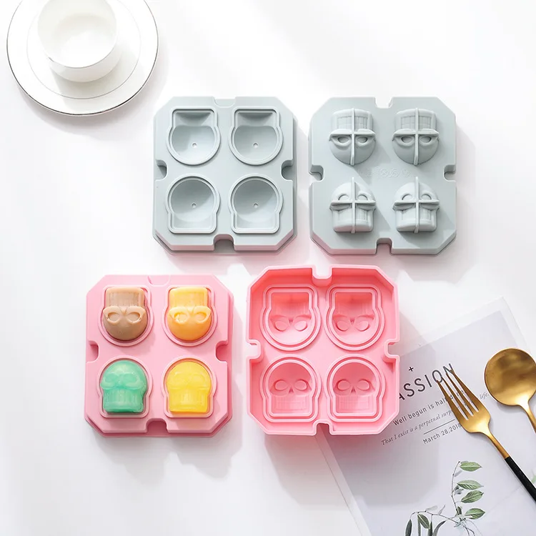 

Форма для льда, силиконовая форма для льда с крышкой, форма для льда «сделай сам», забавная коробка для льда, форма для льда, силиконовый скел...