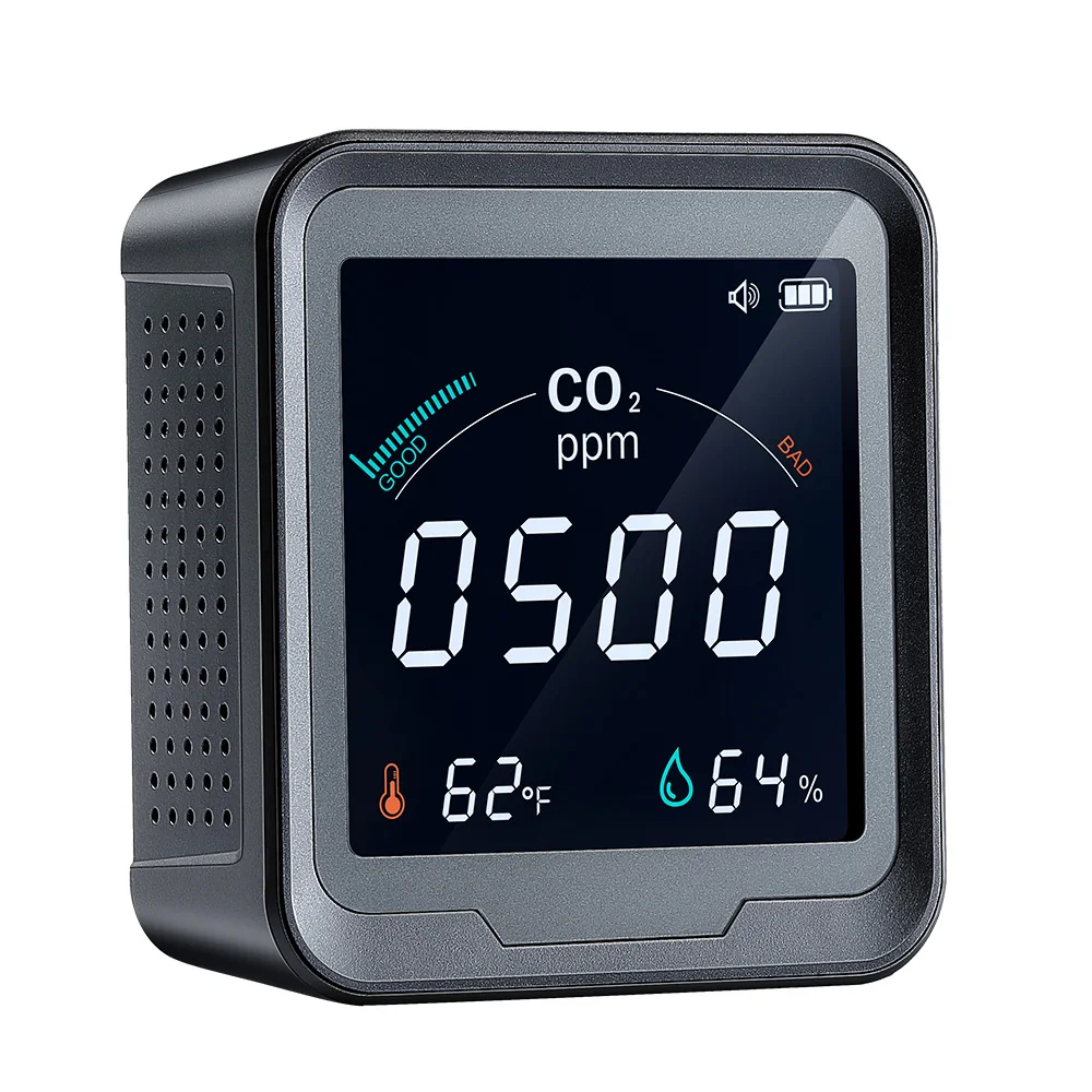 

Carbon Dioxide Detector Gas Analyzer Multifunctional Air Quality Monitor USB CO2 Gas Detector Temperature Humidity Meter