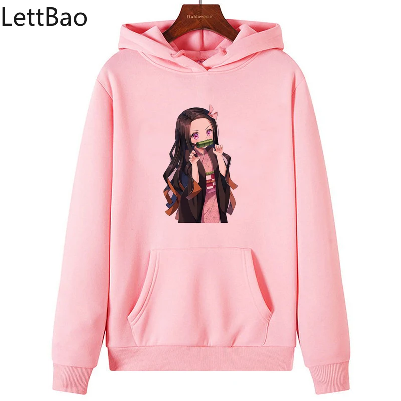 

Kawaii Kamado Nezuko Herfst Hoody Voor Vrouwen Casual Tops Hoodies Cartoon Cool Anime Print Sweatshirt Vrouwelijke Kleding