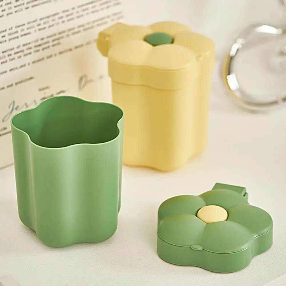 

Practical Mini Storage Box Flip Type Eco-friendly Easy to Clean Mini Trash Can for Daily Use