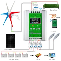 jnge factory outlet 1200w boost charging wind and solar hybrid controller 12v24v48v auto charge controller