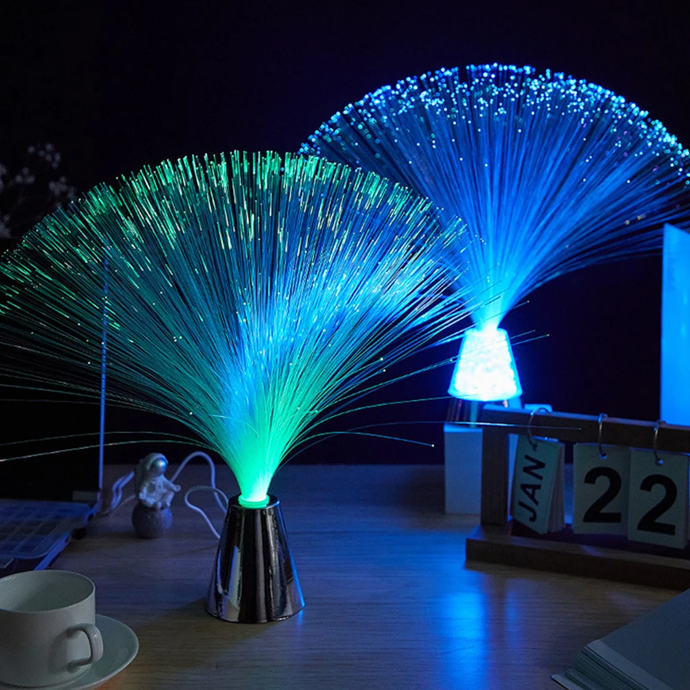 

LED Holiday Atmosphere Lights Fiber Optic Lamp Lanterns Starry Sky Wedding Party Christmas Decoration Home Furnishing