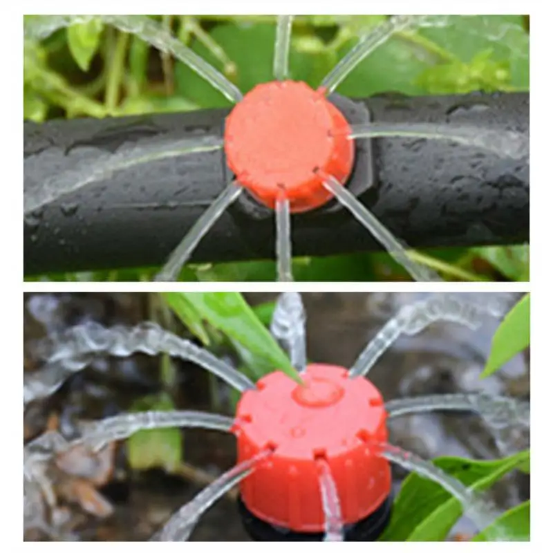 

New Adjustable Irrigation Drippers Garden Micro Drip Irrigation System 8 Hole Sprinklers Emitter Balcony Yard Watering Nozzle