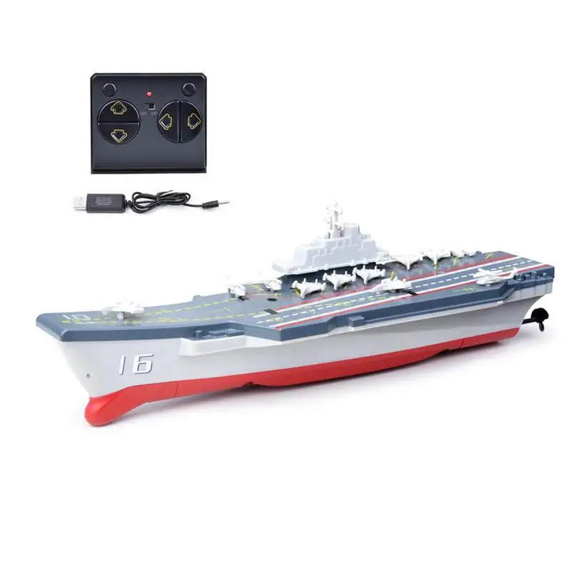 

Aircraft Carrier Toy Remote Strong Power Submarine Toy For Kids Mini Double Helix Design Yacht For Birthday Wishes Thanksgiving