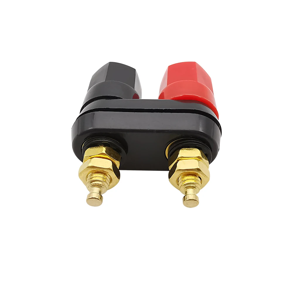 

1 шт. позолоченная обвязочная стойка, фоторазъем, двойные банановые фотоклеммы, красный, черный