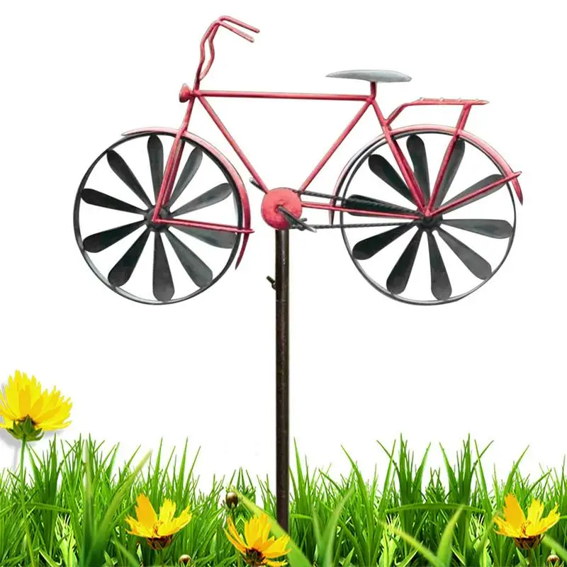 

Metal Windmill Garden Stake Windmill Wind Garden Yard Decor Bike/Motorcycle Metal Windmill Garden Stake For Garden Decoration