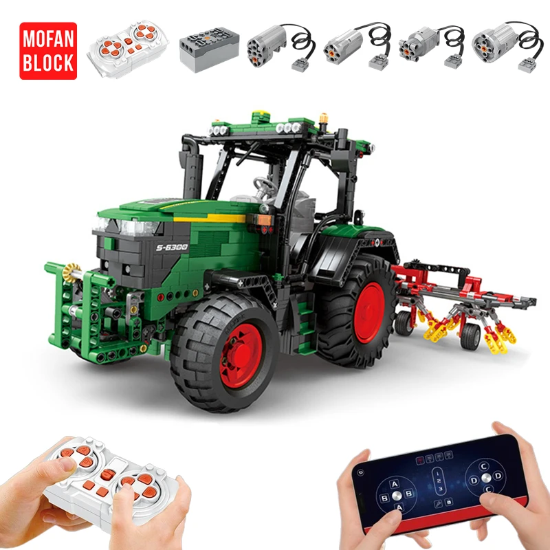 

1828PCS City Power Remote Control Tractor Building Blocks Engineering Vehicle Technical RC Cars Truck Bricks Toy For Boys Gifts