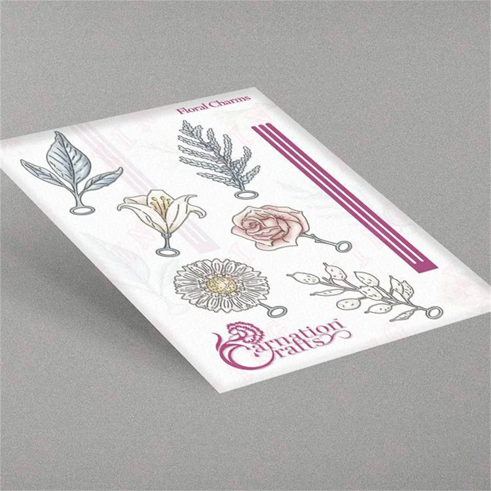 

Metal Cutting Dies 2022 New Craft Decoration Christmas Arrival Template Diy Scrapbook Album Floral Charms Die Set Embossing Mold