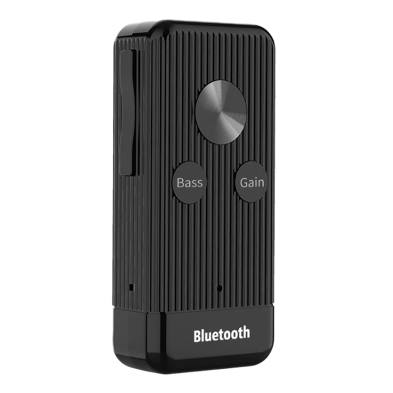 

Bluetooth Audio Receiver Bluetooth Adapter, Tf Hifi Aux 3.5 Jack Bass Gain Noise Reduction Car Bluetooth Receiver