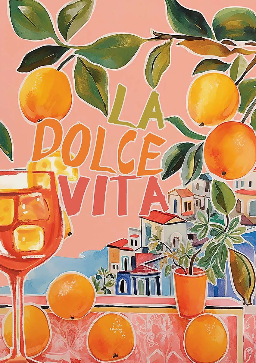 

Печать на холсте La Dolce Vita Лимонные Постеры HALFLEMART