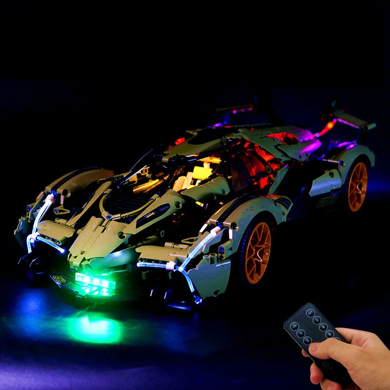 Набор со светодиодной подсветкой для строительных блоков MY88001 V12, кирпичи (светильник льник s), не включая модели «сделай сам», игрушки для детей, детские аксессуары