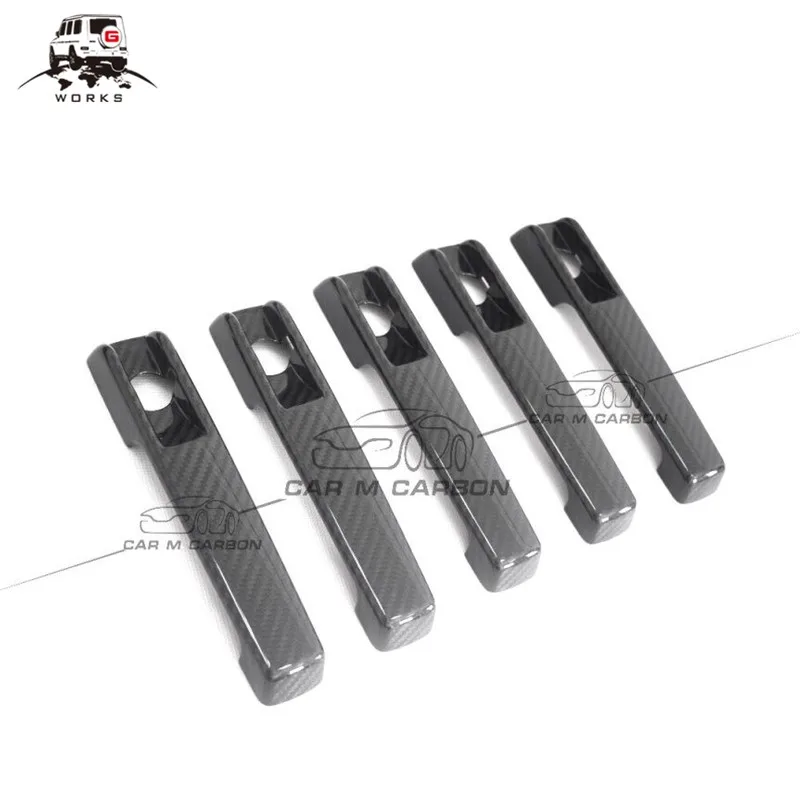 

Крышка дверной ручки W463A для нового G63 G класса 2018 года-W464 G500 G63 обновление сухая дверная ручка CF Крышка для W464 высокого качества