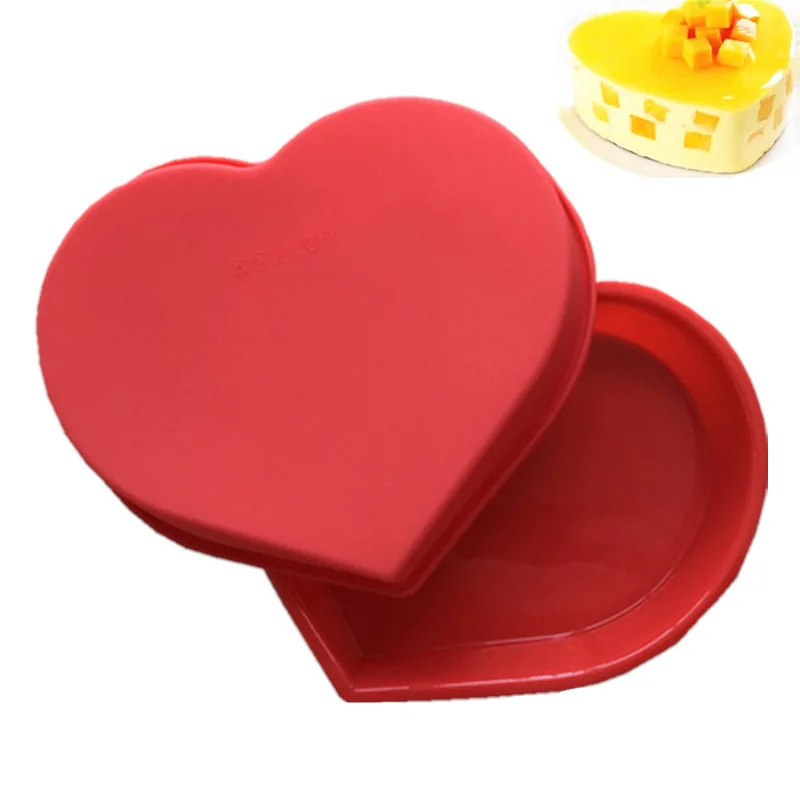 

Single Love Silicone Large Baking Pan Cake Mold Heart-shaped Silicone Baking Pan Big Love Cake Mold Peach Heart Baking Pan