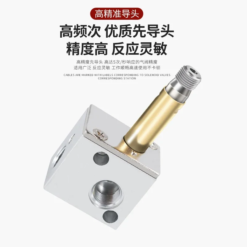 Пневматический двухпозиционный трехходовой электромагнитный клапан 3V1-06 3V206NCB