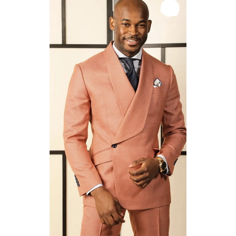 

2023 Fashion Designs Men's Suit 2 Pieces Wedding Dress Slim Dress Men's Prom Dress Blazer Masculine Jacket + Trousers