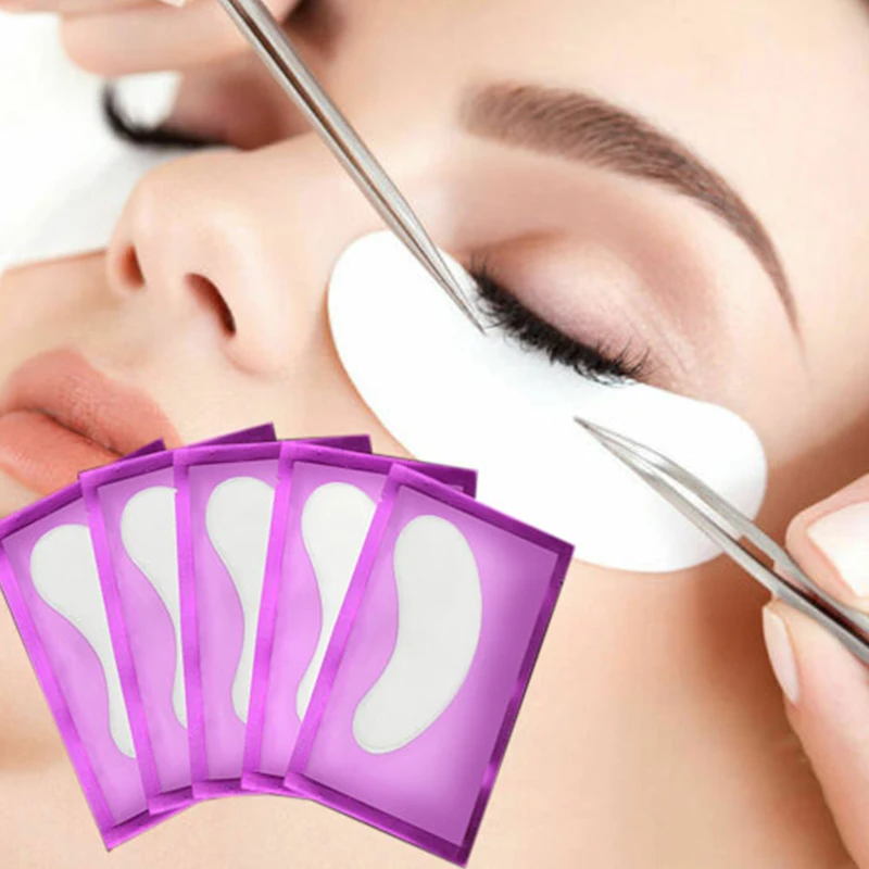 

50 Pairs Eyelash Grafting Building Pad Isolate Lower Eyelash Spacers Eyelash Extensions Gel Patches Beauty Lash Makeup Tool