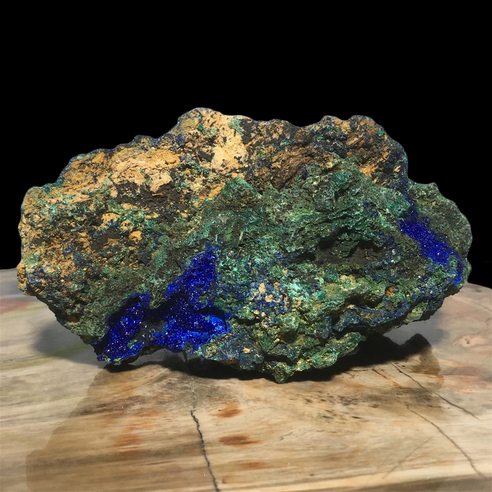 

Azurite Malachite Symbiont Natural Stone Quartz Crystal Freeform Specimen Green And Blue Mineral Gem Ore Sample Room Decoration