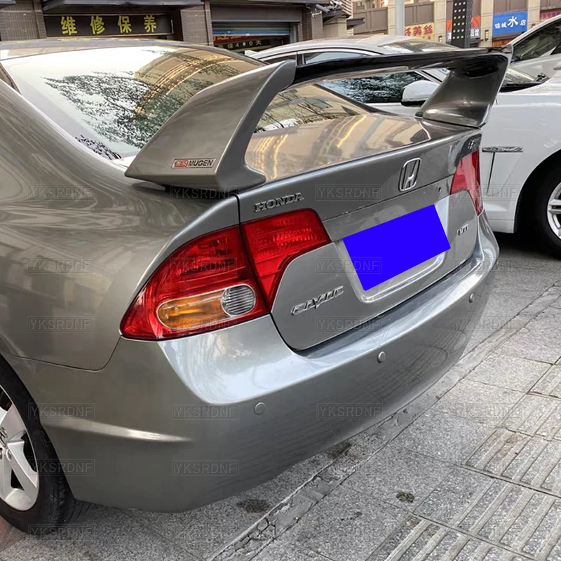 

Спойлер для заднего крыла автомобиля, черный и красный спойлер из АБС-пластика для Honda Civic FD2 2006-2015