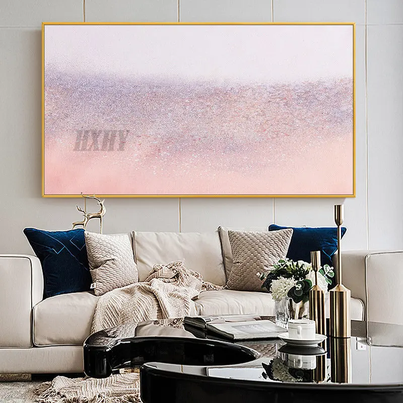 

Wall Decor Handmade Oil Painting Large Canvas Wall Art Modern Big Home Decor Pictures Sun Beach Grass Ocean Landscape Artwork