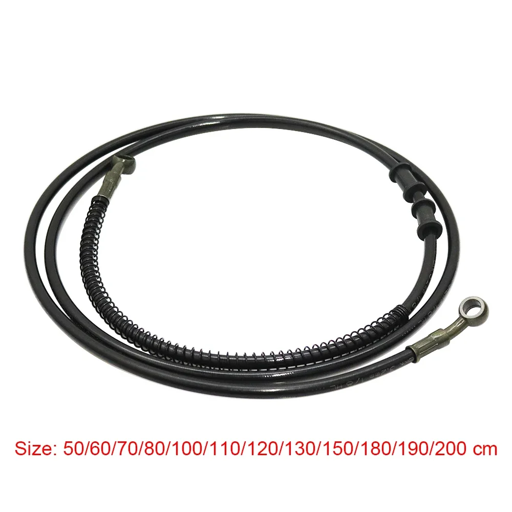Универсальный тормозной масляный шланг, гидравлическая армированная линия, плетеная из нержавеющей стали 50/60/70/80/100/110/120/130/150/180/190/200 см
