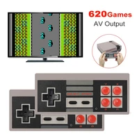 handheld game console retro video game console dual wireless gamepad built in classic 620 nes games 4k tv game player av output