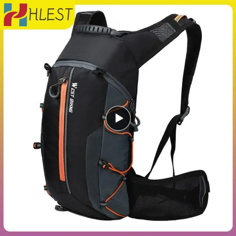 

Lightweight Wear Resistant Backpack Hanging Lock Hook Riding Backpack Double Deck Main Warehouse West Biking Tear Resistant