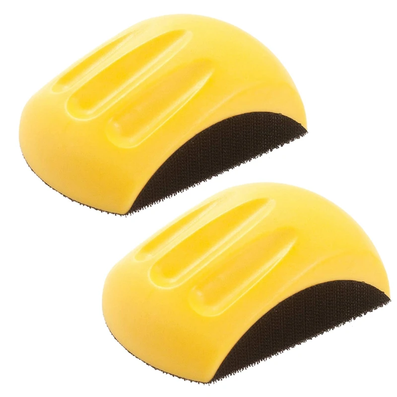 

2X 6 Inch Hand Sanding Block For Hook & Loop Sandpaper Hand Pad Polishing Pad Abrasive Tools