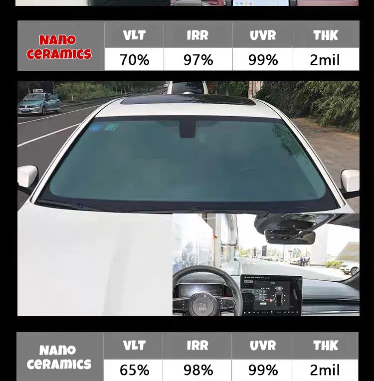 Размер 50/55/58 x см ir100% нано-керамическая пленка супер качество высокая